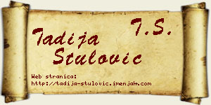 Tadija Štulović vizit kartica